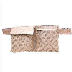 Gucci canvas belt bag